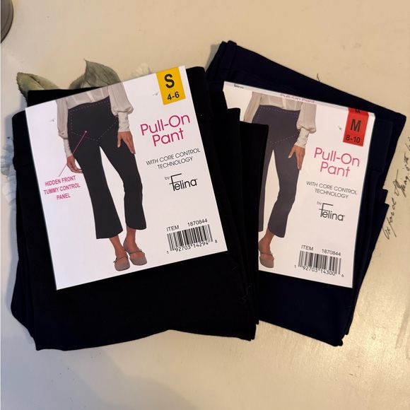 Felina Women's Tummy Control Kick Crop Pant - Picture 4 of 4